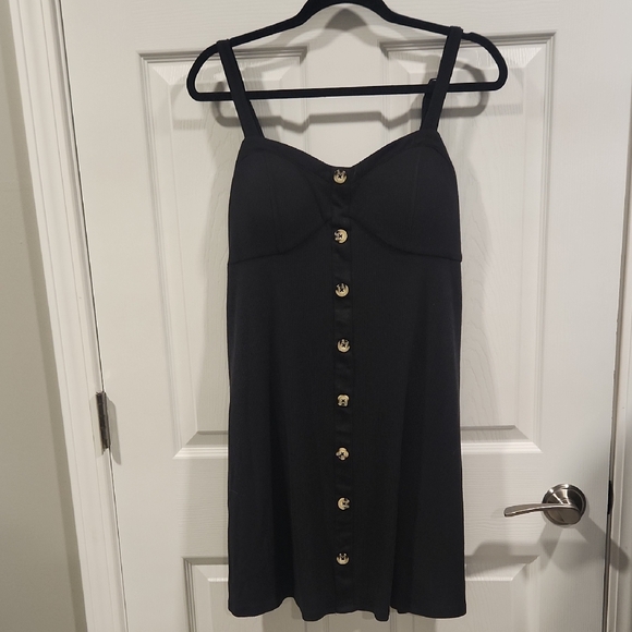 No Boundaries Dresses & Skirts - No Boundaries Black Mini Dress with Buttons